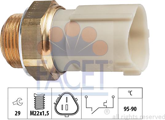 FACET 75.262 - Termocontatto, Ventola radiatore autozon.pro