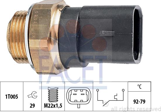 FACET 75.288 - Termocontatto, Ventola radiatore autozon.pro