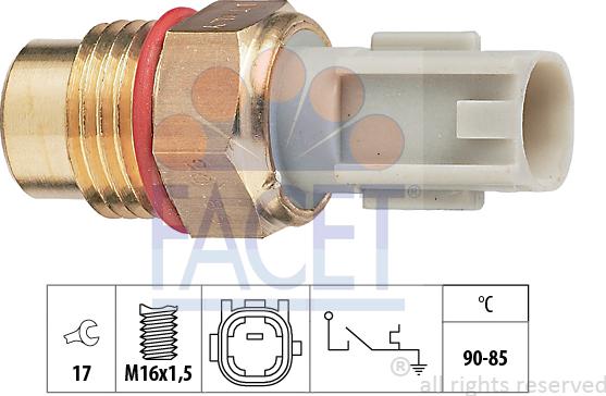 FACET 7.5223 - Termocontatto, Ventola radiatore autozon.pro