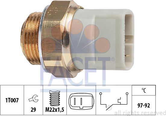 FACET 75.279 - Termocontatto, Ventola radiatore autozon.pro