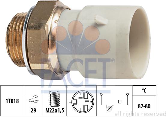 FACET 75.271 - Termocontatto, Ventola radiatore autozon.pro