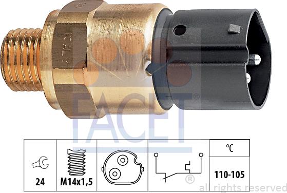 FACET 7.5273 - Termocontatto, Ventola radiatore autozon.pro