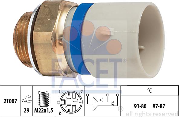 FACET 75.701 - Termocontatto, Ventola radiatore autozon.pro