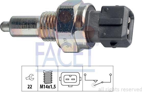 FACET 7.6099 - Interruttore, Luce di retromarcia autozon.pro