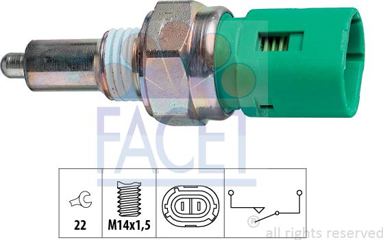 FACET 7.6096 - Interruttore, Luce di retromarcia autozon.pro