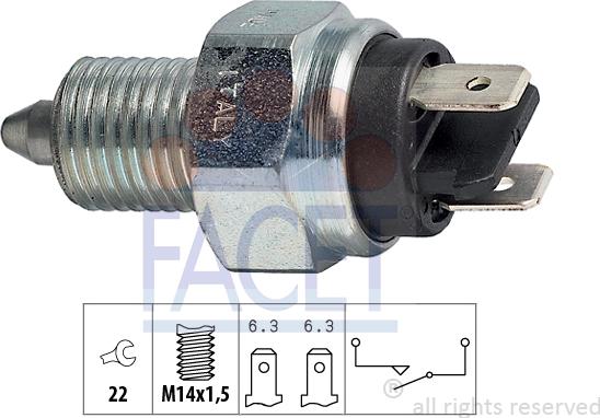 FACET 7.6001 - Interruttore, Luce di retromarcia autozon.pro