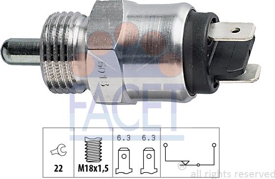 FACET 76.013 - Interruttore, Luce di retromarcia autozon.pro