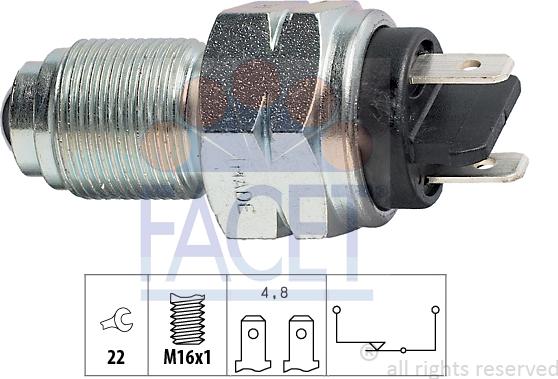 FACET 7.6017 - Interruttore, Luce di retromarcia autozon.pro