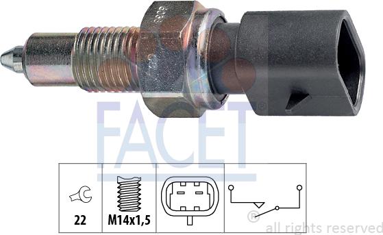 FACET 76.038 - Interruttore, Luce di retromarcia autozon.pro