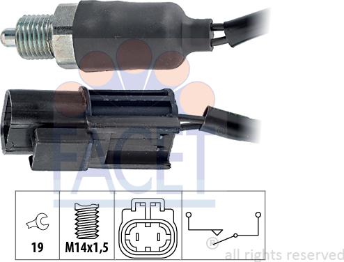 FACET 7.6140 - Interruttore, Luce di retromarcia autozon.pro