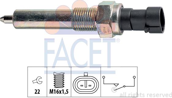 FACET 7.6143 - Interruttore, Luce di retromarcia autozon.pro