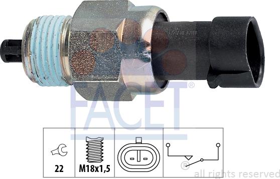 FACET 7.6142 - Interruttore, Luce di retromarcia autozon.pro