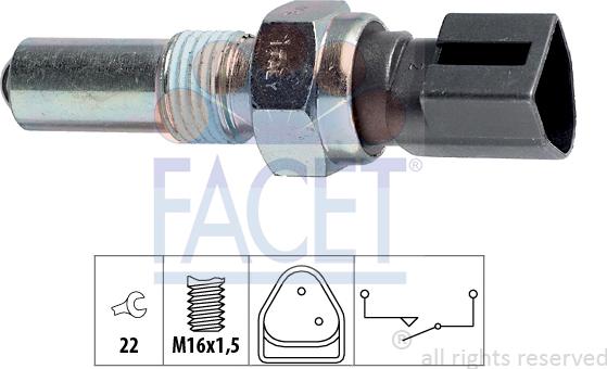 FACET 76.107 - Interruttore, Luce di retromarcia autozon.pro