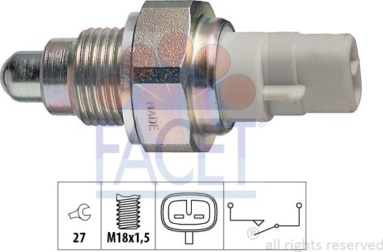 FACET 76.111 - Interruttore, Luce di retromarcia autozon.pro