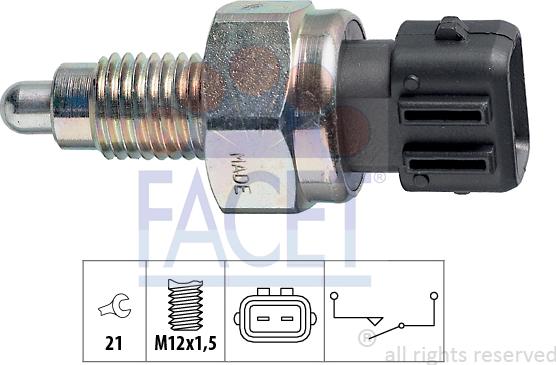 FACET 7.6125 - Interruttore, Luce di retromarcia autozon.pro