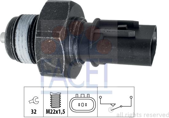 FACET 7.6308 - Interruttore, Luce di retromarcia autozon.pro