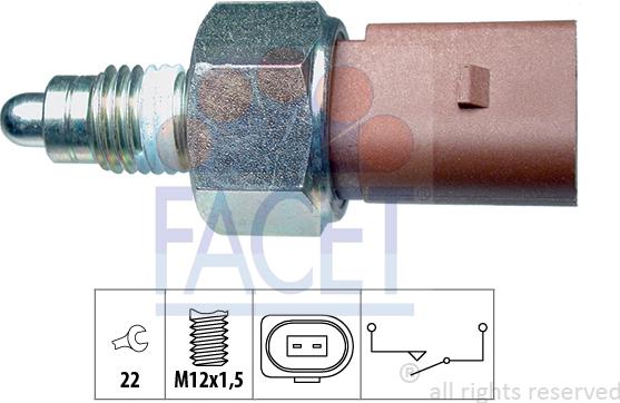 FACET 7.6266 - Interruttore, Luce di retromarcia autozon.pro