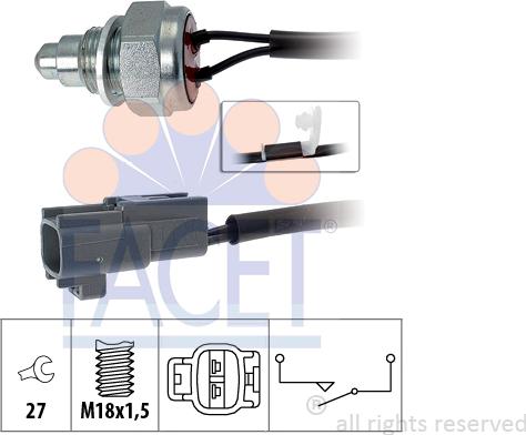 FACET 7.6261 - Interruttore, Luce di retromarcia autozon.pro