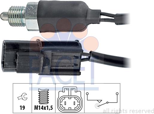 FACET 7.6209 - Interruttore, Luce di retromarcia autozon.pro