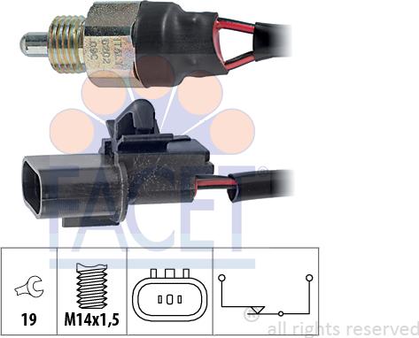 FACET 7.6202 - Interruttore, Luce di retromarcia autozon.pro