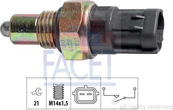 FACET 7.6219 - Interruttore, Luce di retromarcia autozon.pro