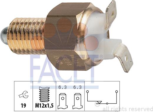 FACET 76.214 - Interruttore, Luce di retromarcia autozon.pro