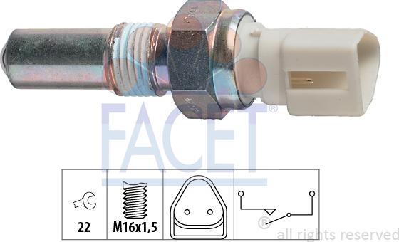 FACET 7.6212 - Interruttore, Luce di retromarcia autozon.pro