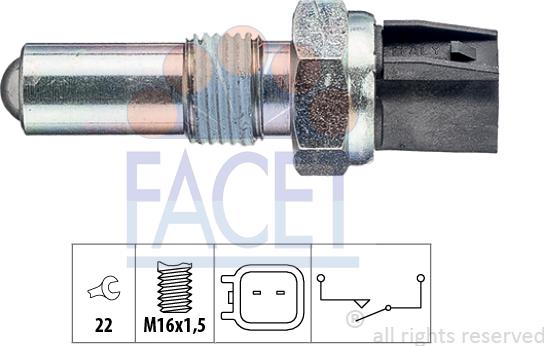 FACET 7.6283 - Interruttore, Luce di retromarcia autozon.pro