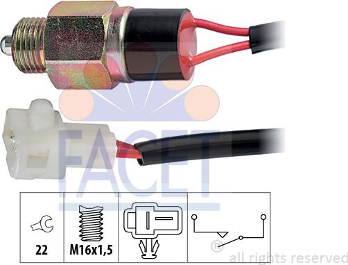 FACET 7.6220 - Interruttore, Luce di retromarcia autozon.pro