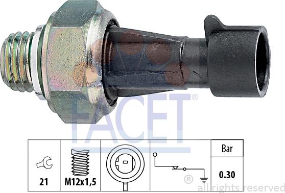 FACET 70.097 - Sensore, Pressione olio autozon.pro