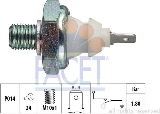 FACET 70.045 - Sensore, Pressione olio autozon.pro