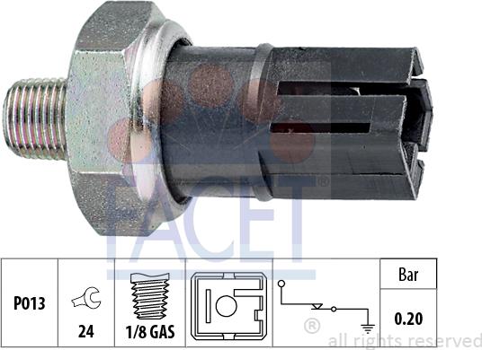 FACET 70.042 - Sensore, Pressione olio autozon.pro