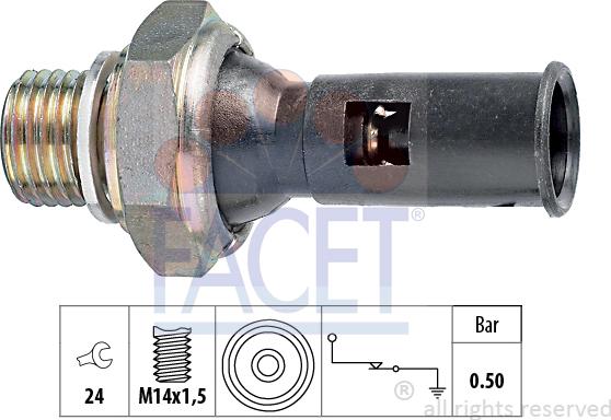 FACET 70.056 - Sensore, Pressione olio autozon.pro