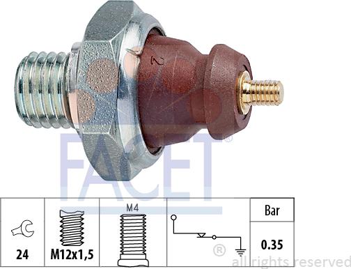 FACET 70.057 - Sensore, Pressione olio autozon.pro