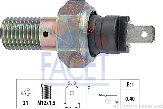 FACET 70.004 - Sensore, Pressione olio autozon.pro