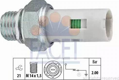 FACET 70.084 - Sensore, Pressione olio autozon.pro