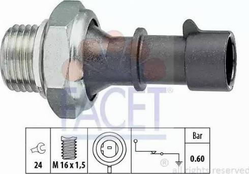 FACET 70.086 - Sensore, Pressione olio autozon.pro