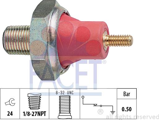 FACET 70.031 - Sensore, Pressione olio autozon.pro