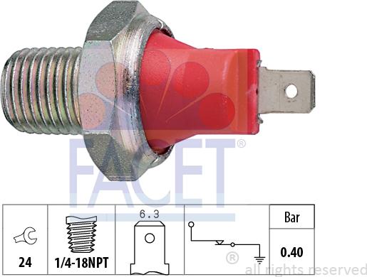 FACET 70.032 - Sensore, Pressione olio autozon.pro