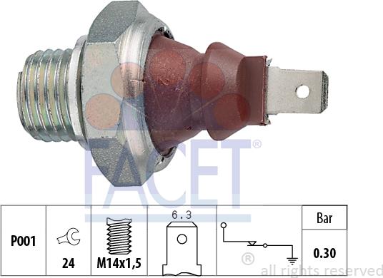 FACET 70.023 - Sensore, Pressione olio autozon.pro