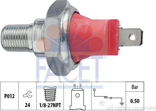 FACET 70.027 - Sensore, Pressione olio autozon.pro