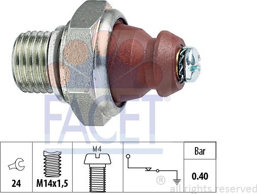 FACET 70.074 - Sensore, Pressione olio autozon.pro