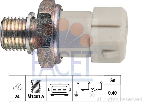 FACET 70.070 - Sensore, Pressione olio autozon.pro