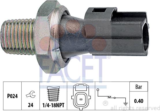 FACET 70.145 - Sensore, Pressione olio autozon.pro