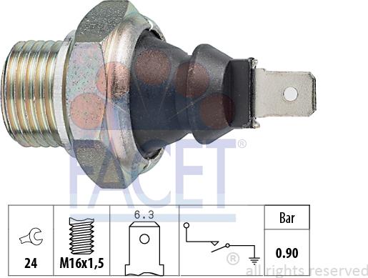 FACET 70.140 - Sensore, Pressione olio autozon.pro