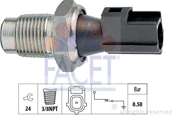 FACET 70.148 - Sensore, Pressione olio autozon.pro