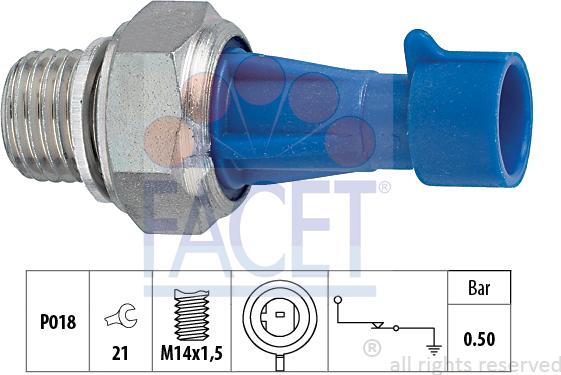 FACET 70.143 - Sensore, Pressione olio autozon.pro