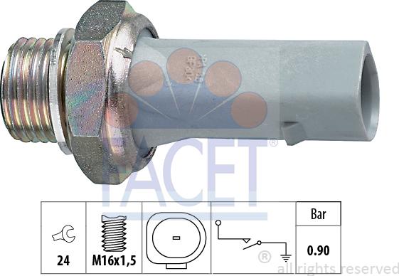 FACET 70.150 - Sensore, Pressione olio autozon.pro