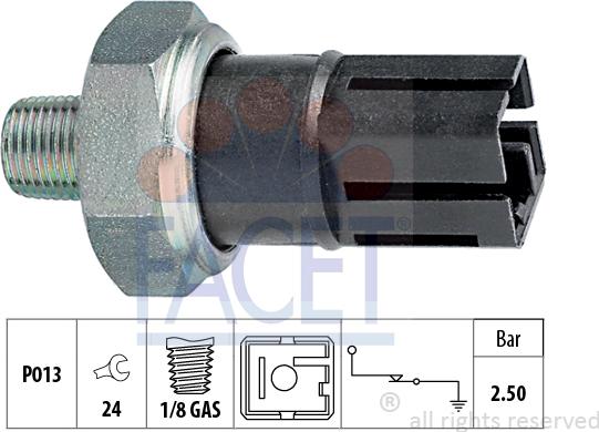 FACET 70.160 - Sensore, Pressione olio autozon.pro