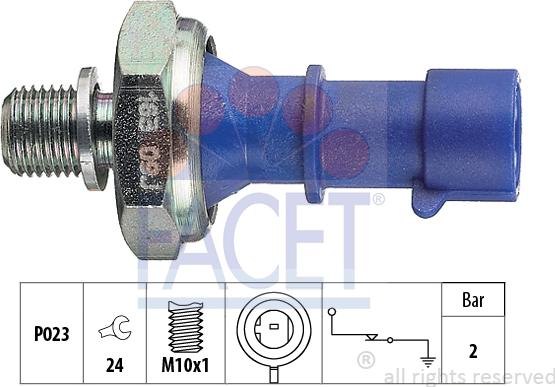 FACET 70.163 - Sensore, Pressione olio autozon.pro